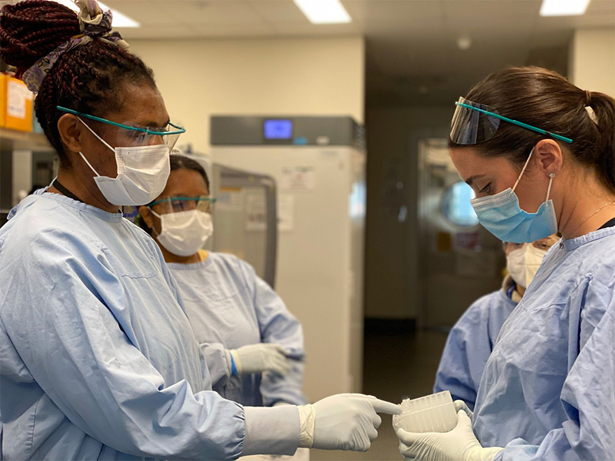 ACT-UP PNG, Helen Keno preparing samples for HIV drug resistance testing